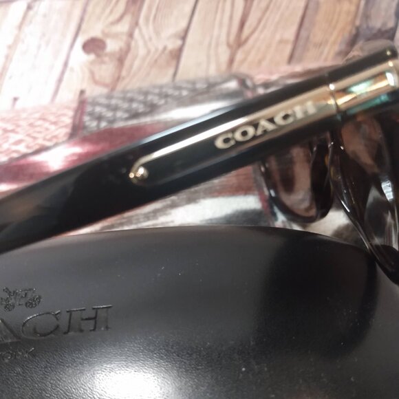 New Coach Brown Frame Prescription/Sunglasses Frames w/Logo - Picture 6 of 6